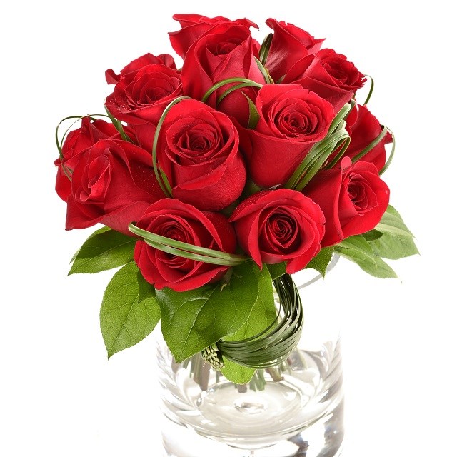 product image for 12 Stems Roses with Vase