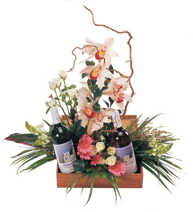 Flowers and Wine Box