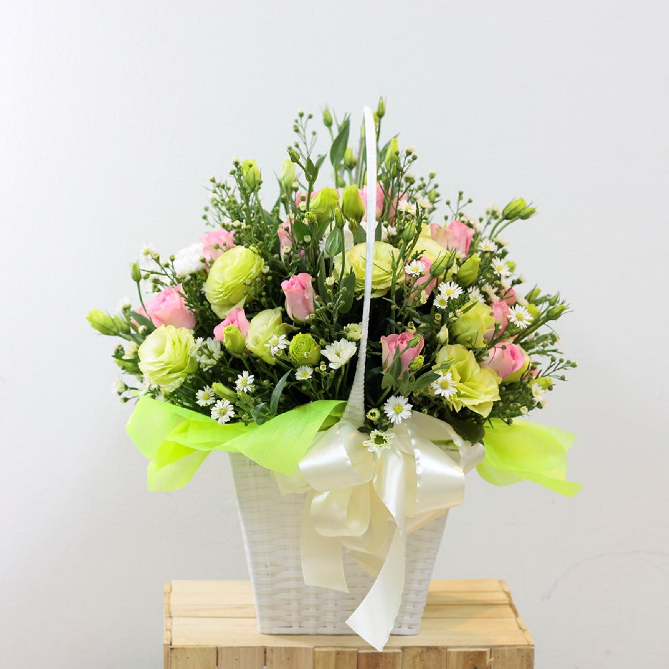 product image for Pink and Lime Green with white