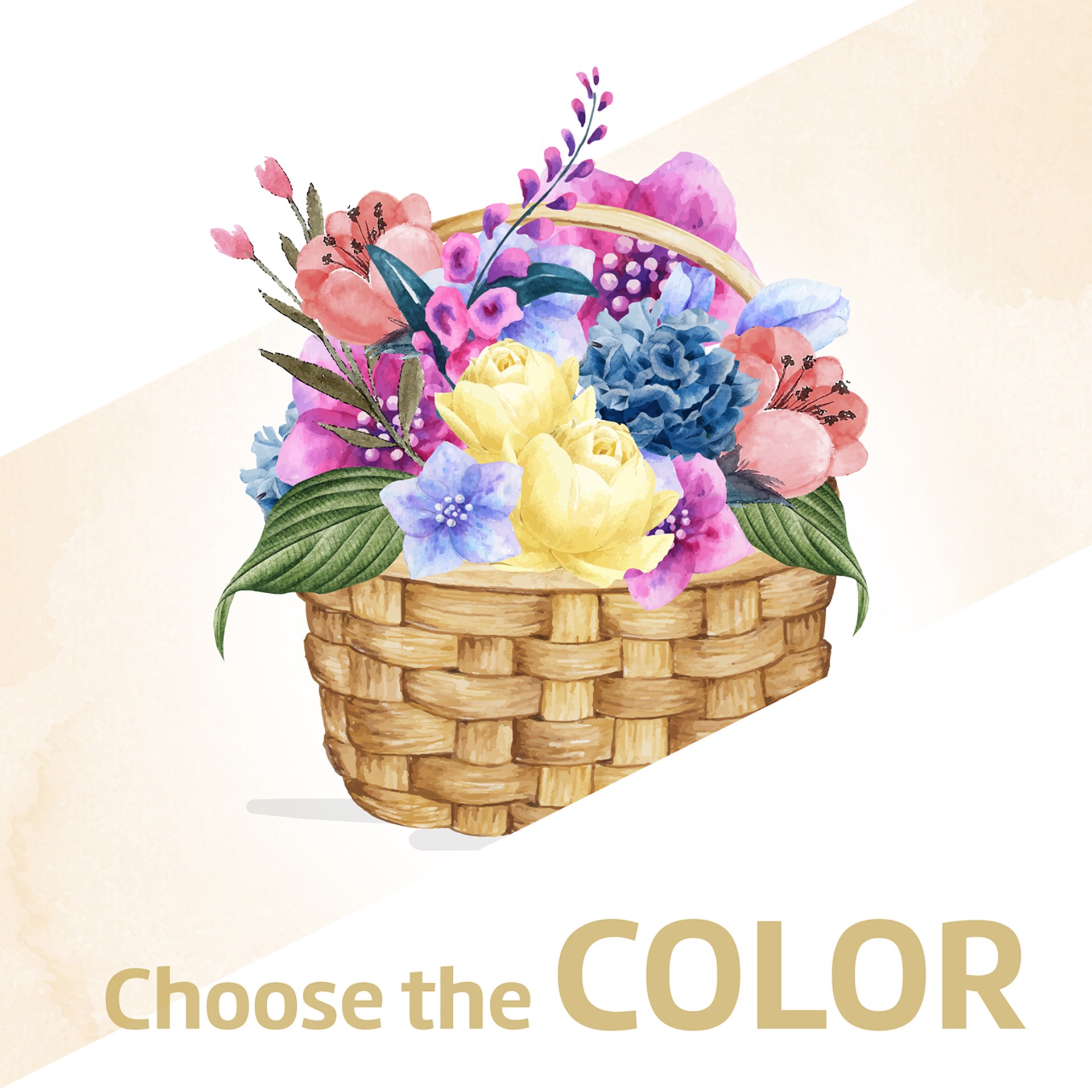 product image for Basket arrangement of flowers