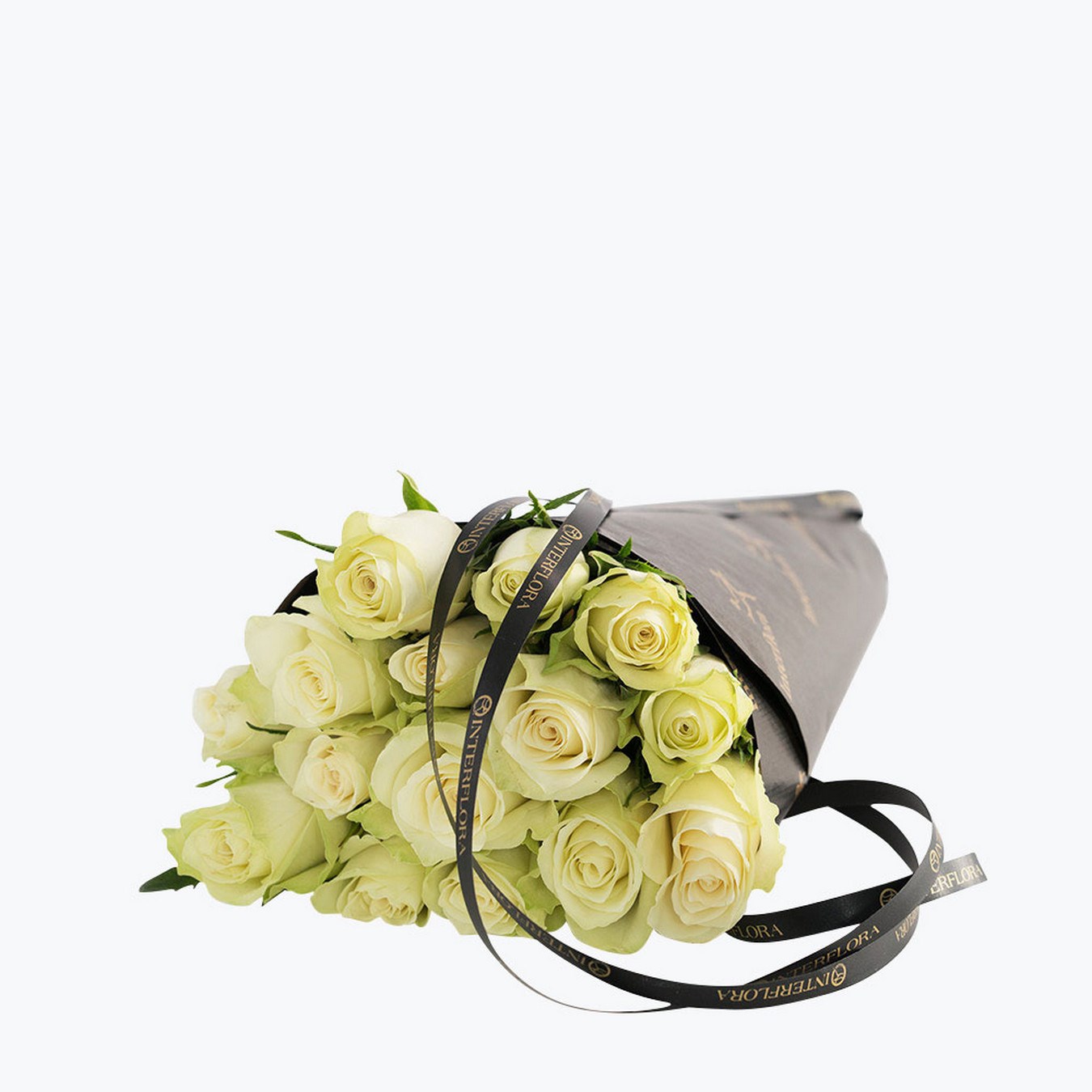 15 White Roses Gift Wrapped 190841