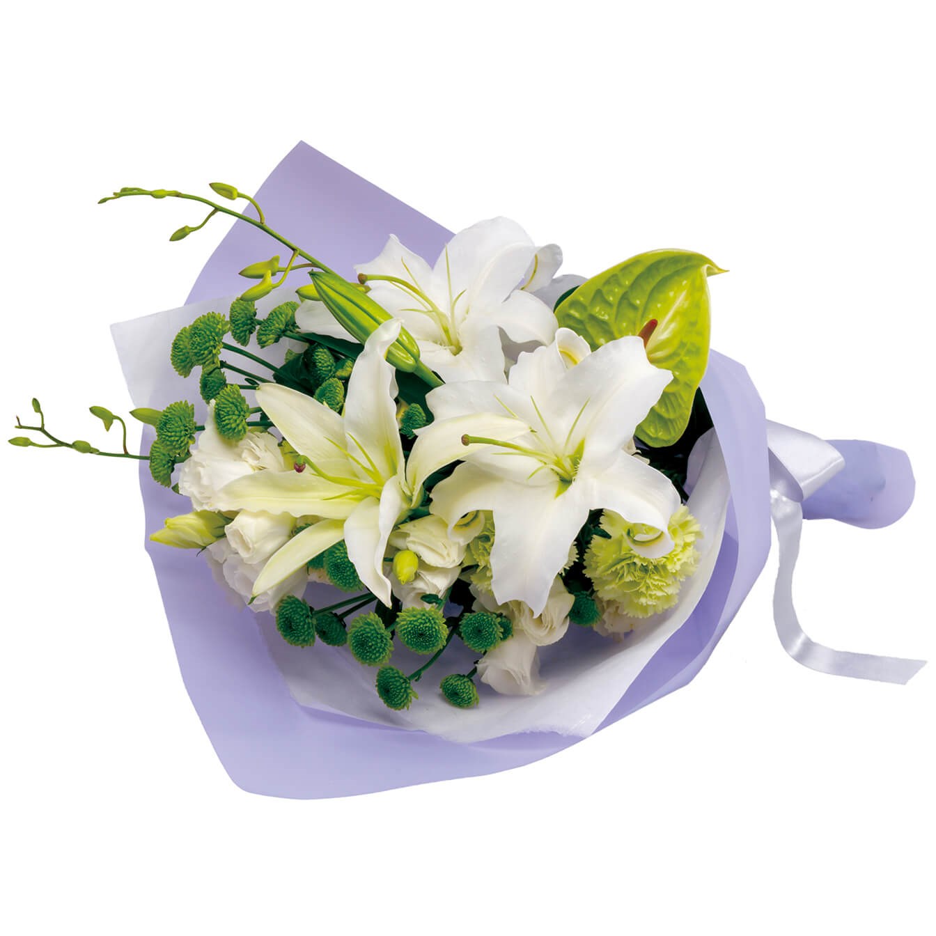 product image for Funeral bouquet in white and green