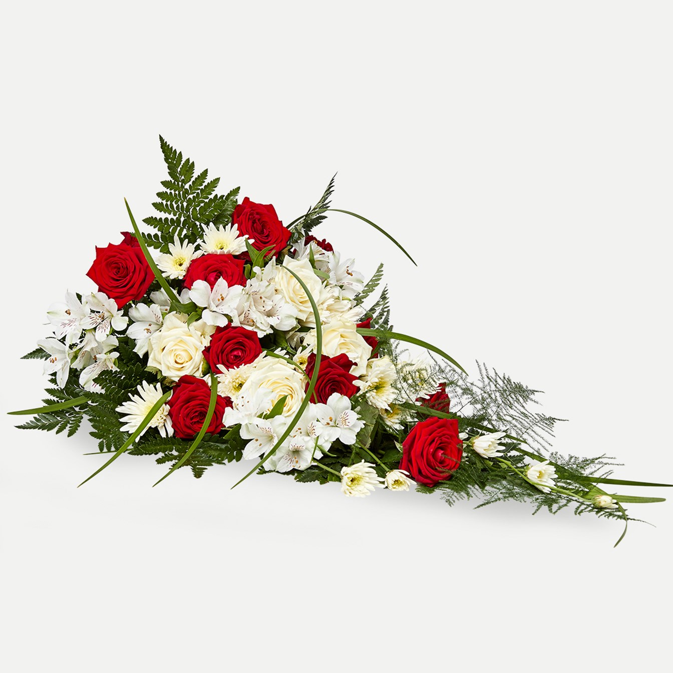 product image for Classic funeral spray - red and white