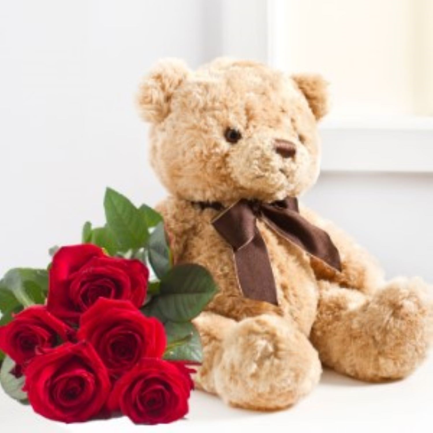 product image for Red Roses and Teddy Bear