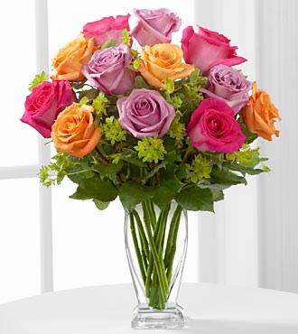product image for The Pure Enchantment Rose Bouquet by FTD - VASE INCLUDED