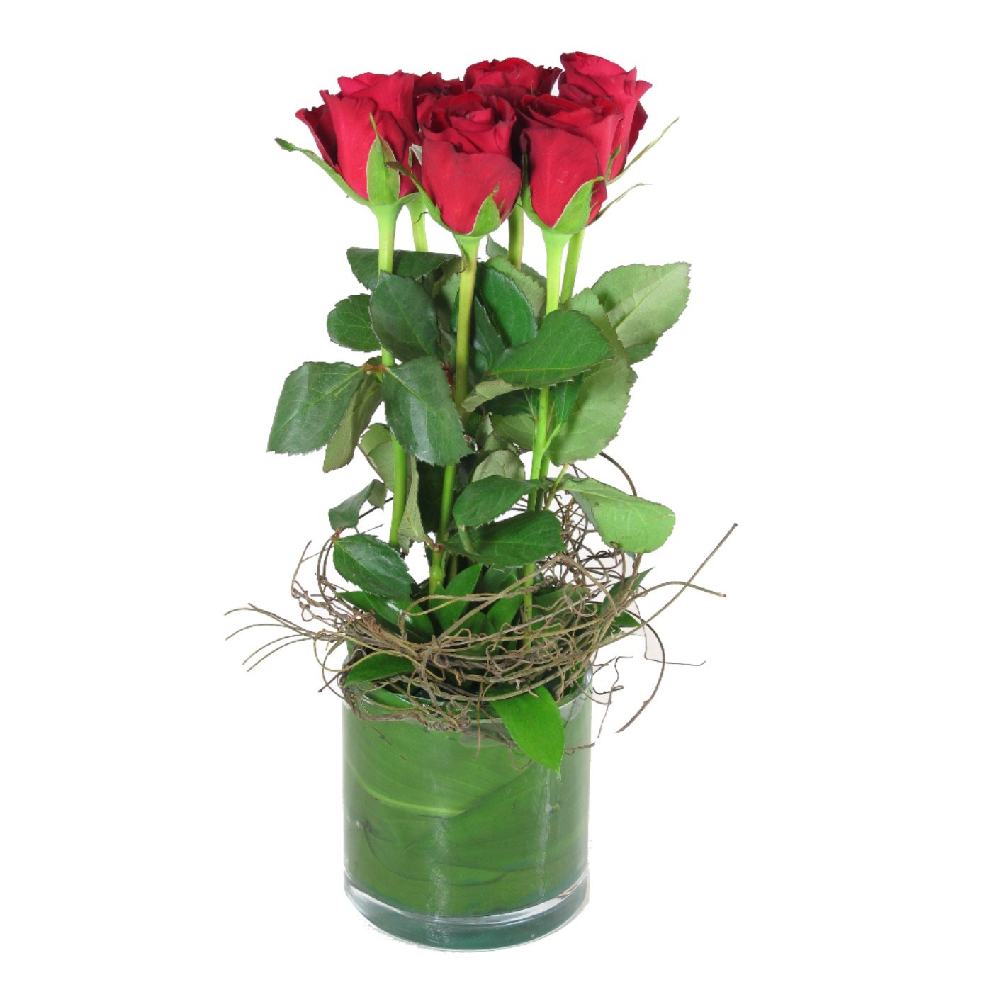 product image for 6 Red Roses in Vase
