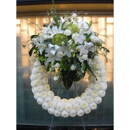 Funeral Wreath on Stand