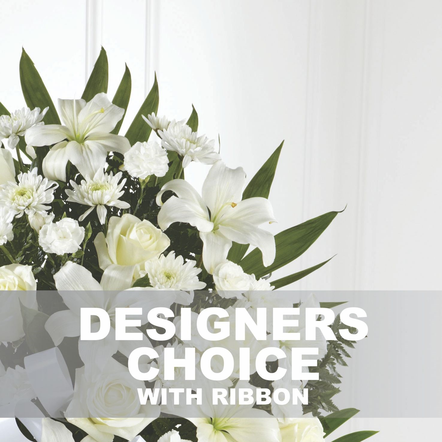 product image for Funeral spray arrangement with ribbon