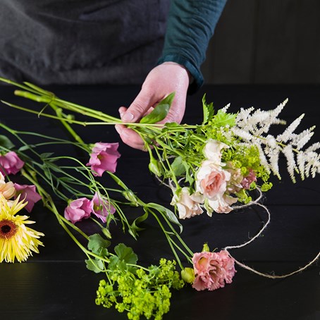 Arrangement of cut flowers. Designers Choice