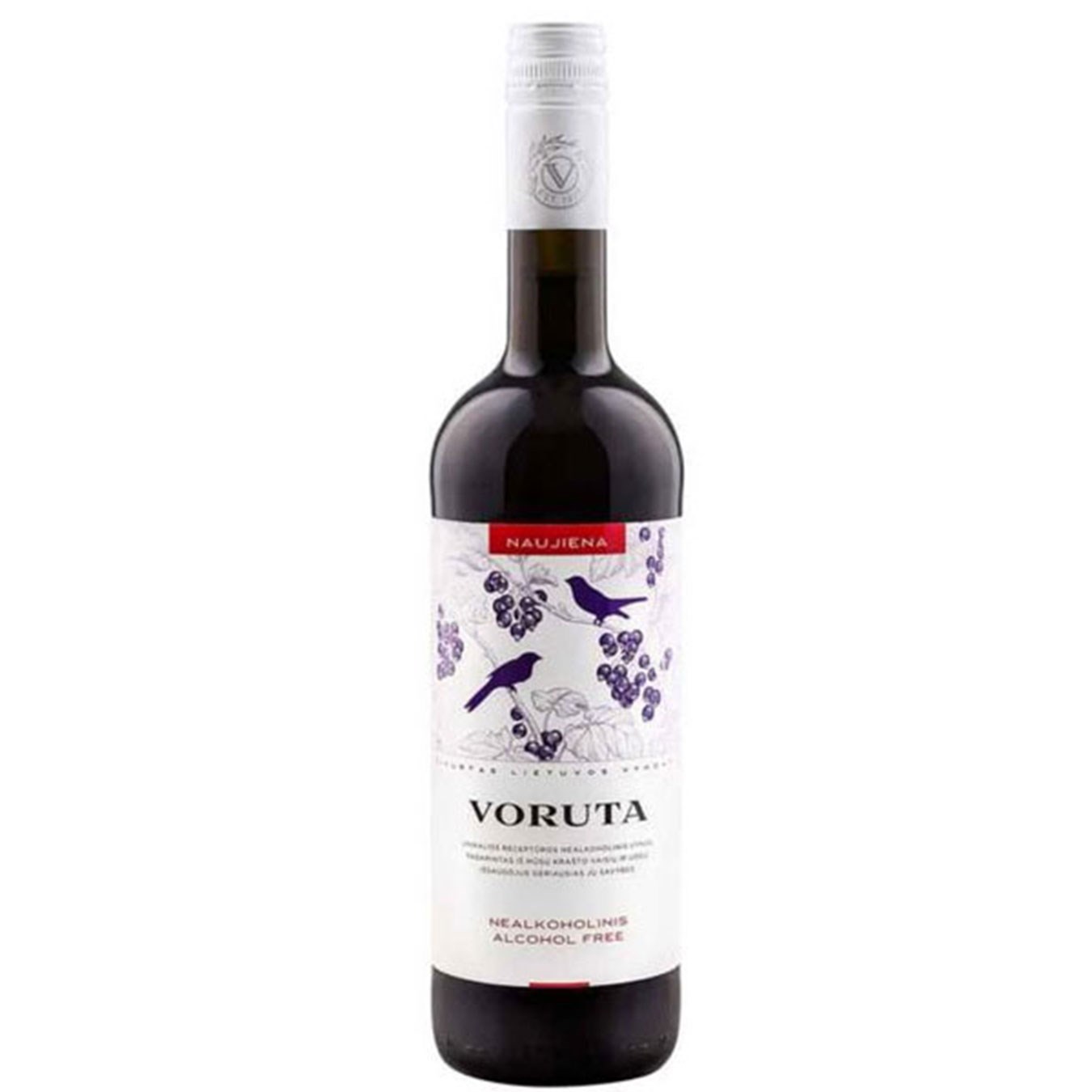 Black currant wine Voruta (vol 0%), 750 ml