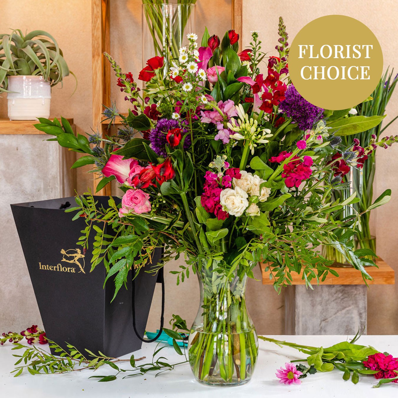product image for Purple-red florist's fantasy bouquet