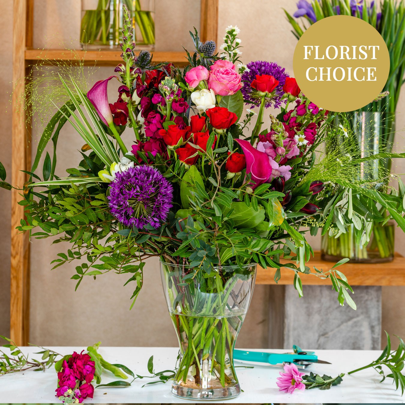 product image for Purple-red florist's fantasy bouquet