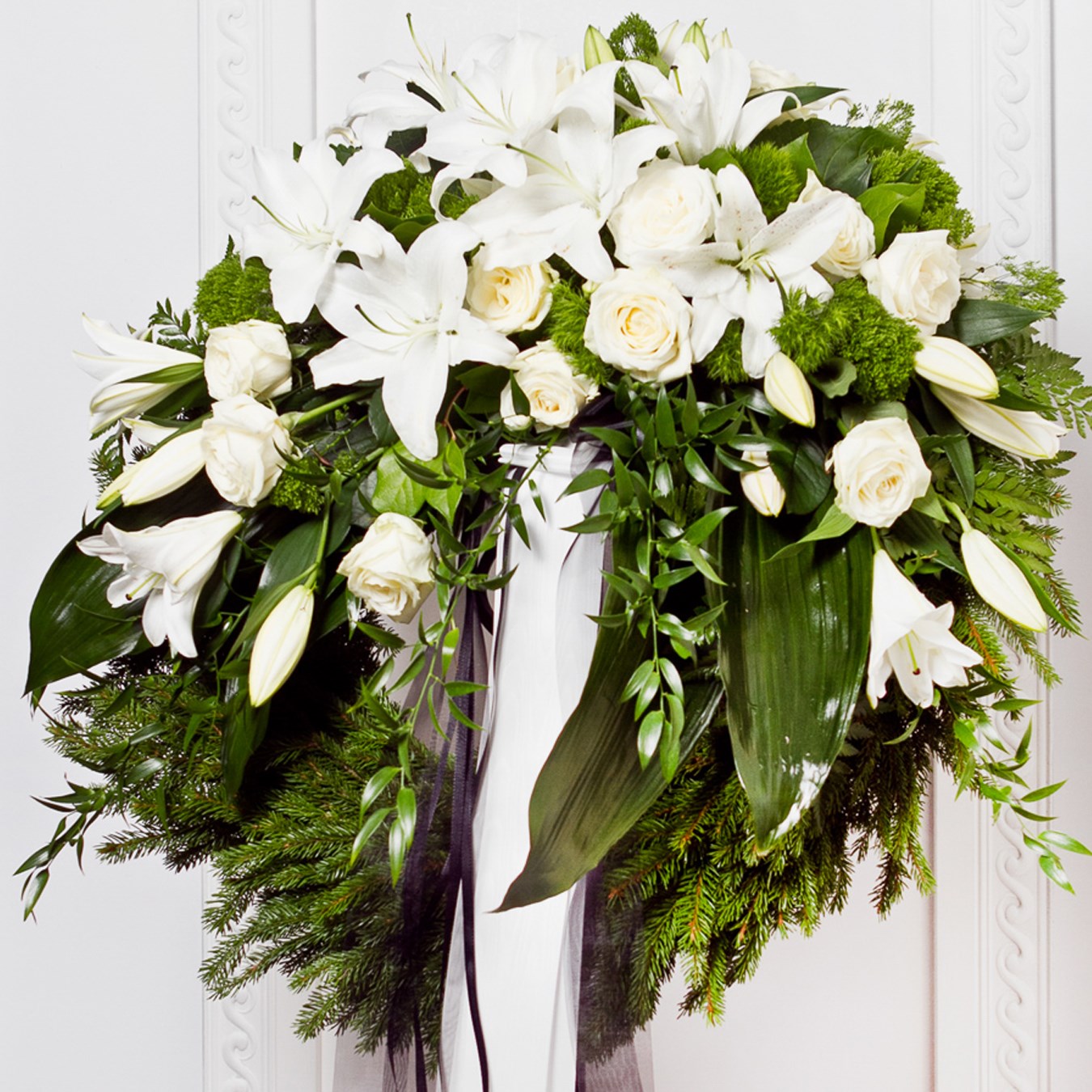 product image for Funeral Wreath with Ribbon