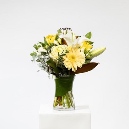 Yellow Bouquet In Vase