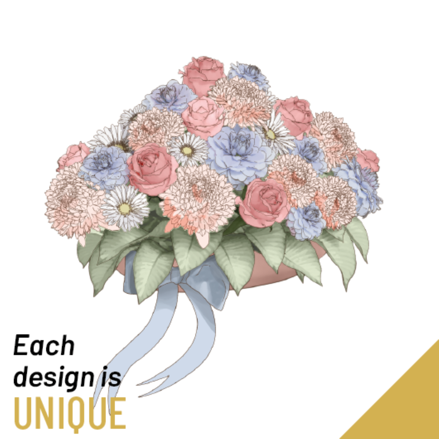 product image for Funeral arrangement with ribbon