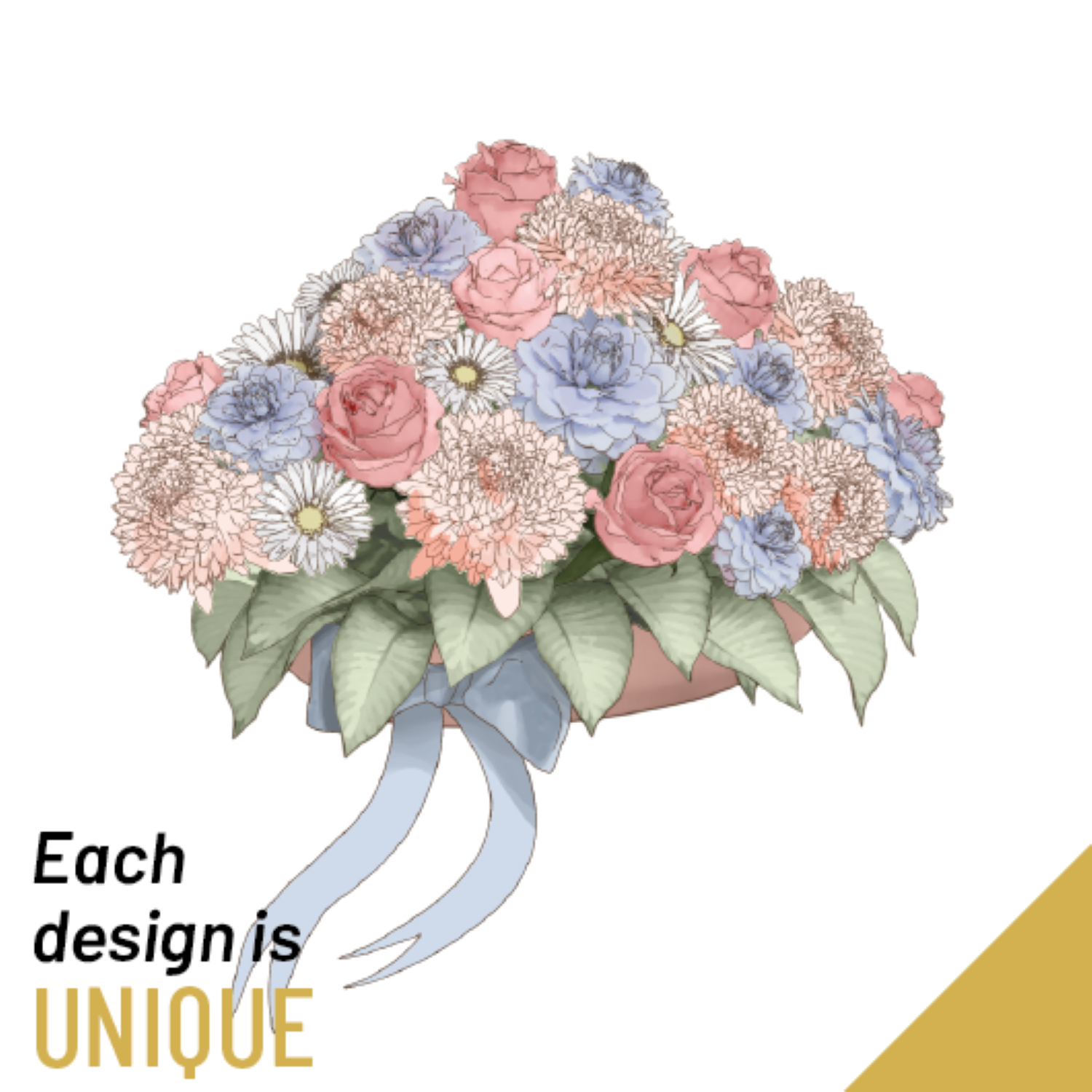 product image for Funeral spray arrangement with ribbon