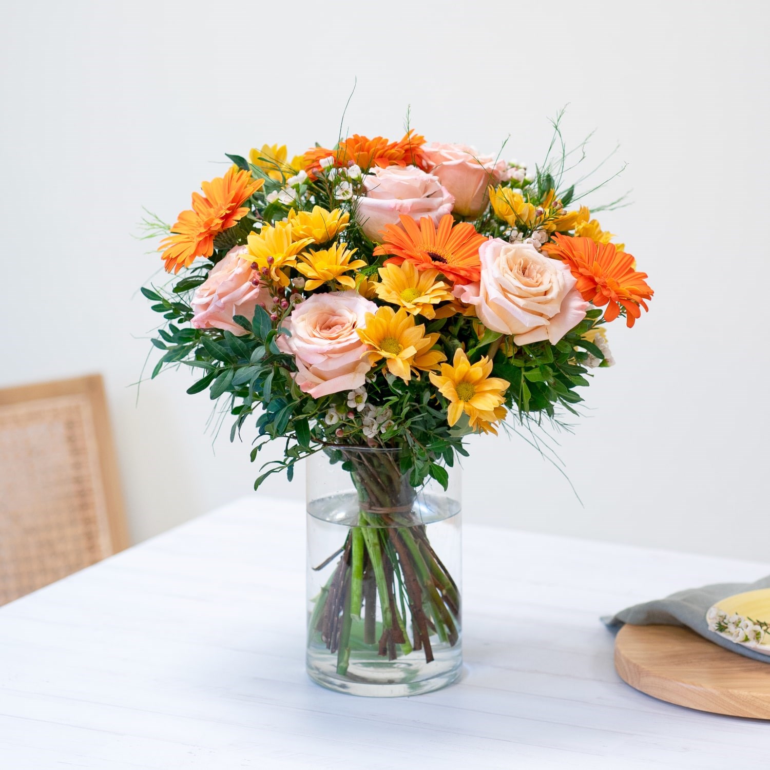 product image for Bouquet with roses and mixed flowers