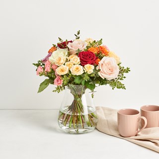 The colorful roses