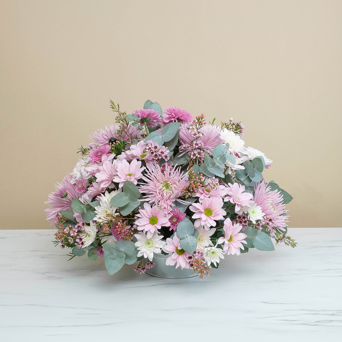 product image for Funeral centrepiece in pink tones