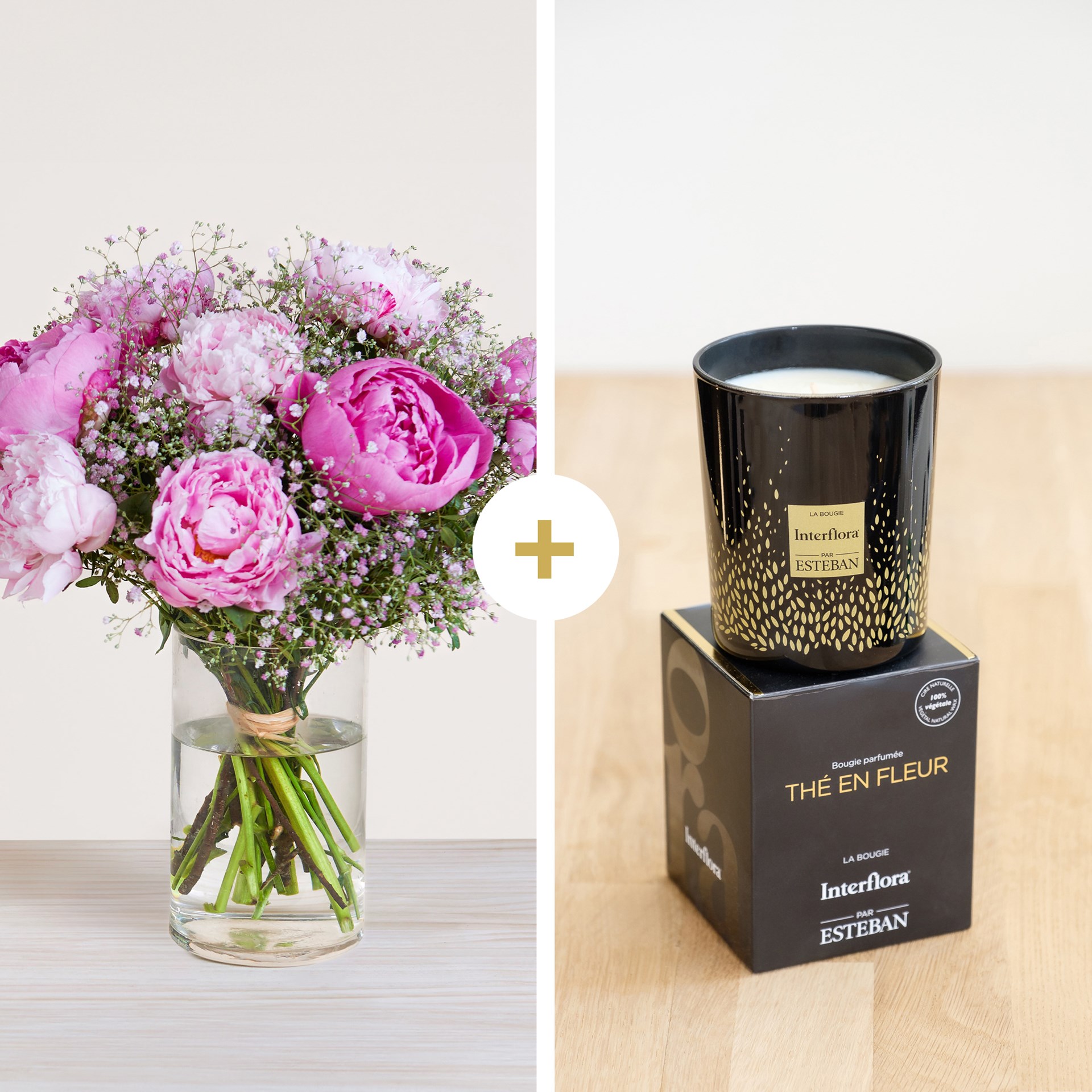 product image for Nos belle pivoines et sa bougie parfumee
