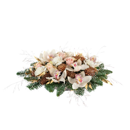 Christmas Centerpiece Cream 240560