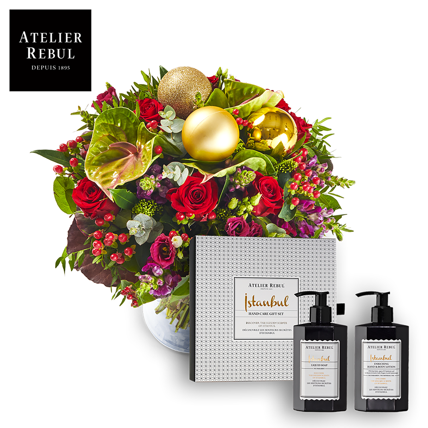 Red Christmas bouquet Atelier Rebul TM