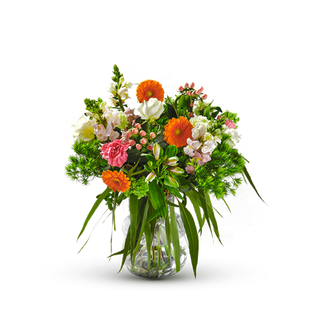 Ecological bouquet with vase