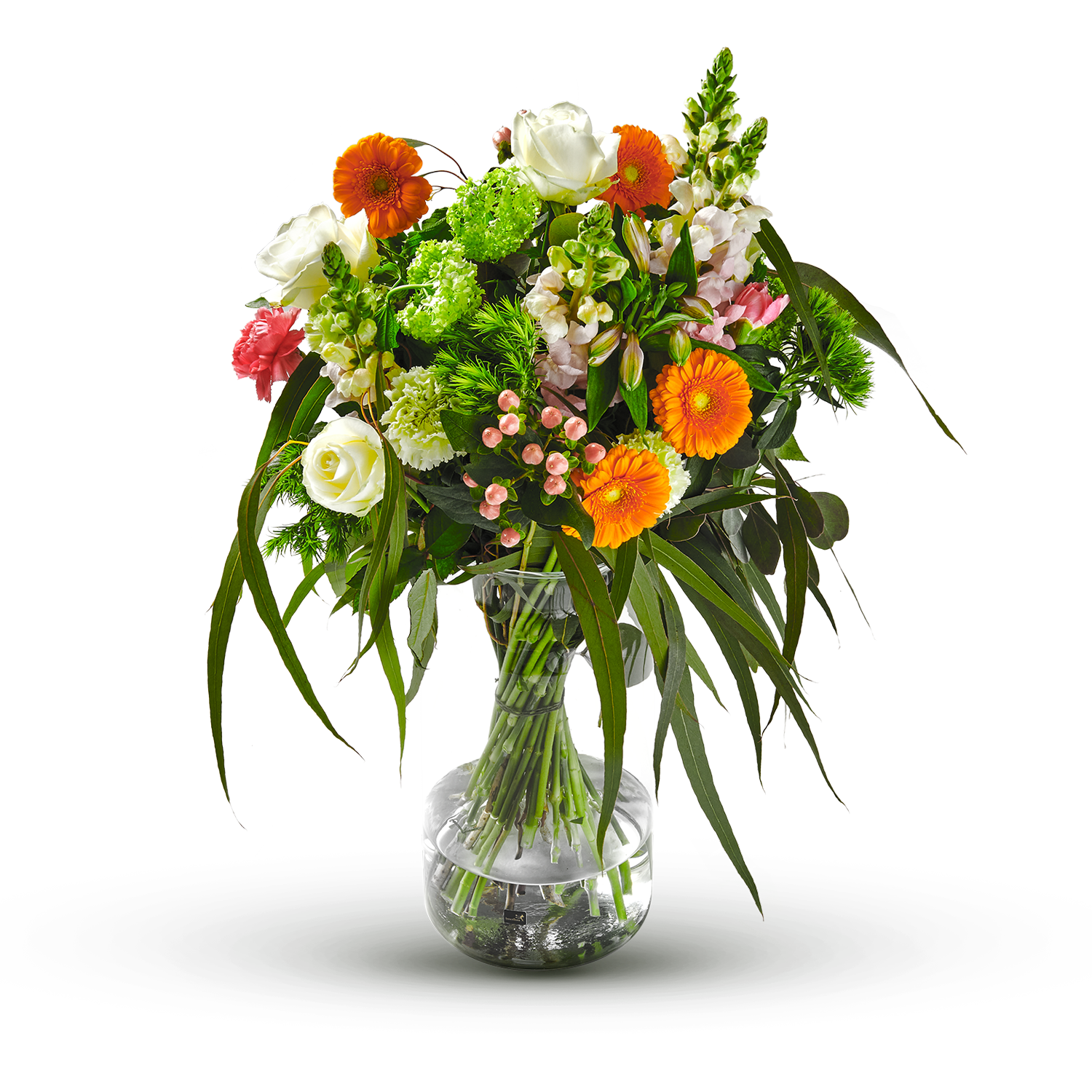 Ecological bouquet with vase