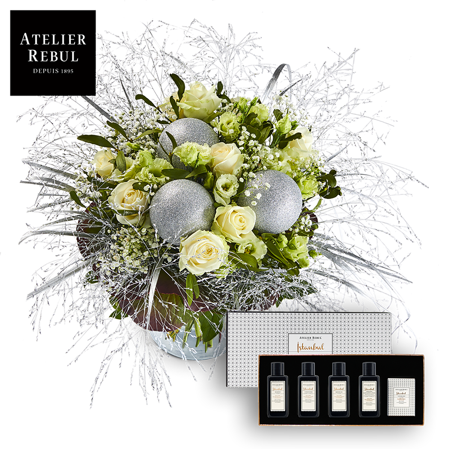 White Christmas bouquet Atelier Rebul TM