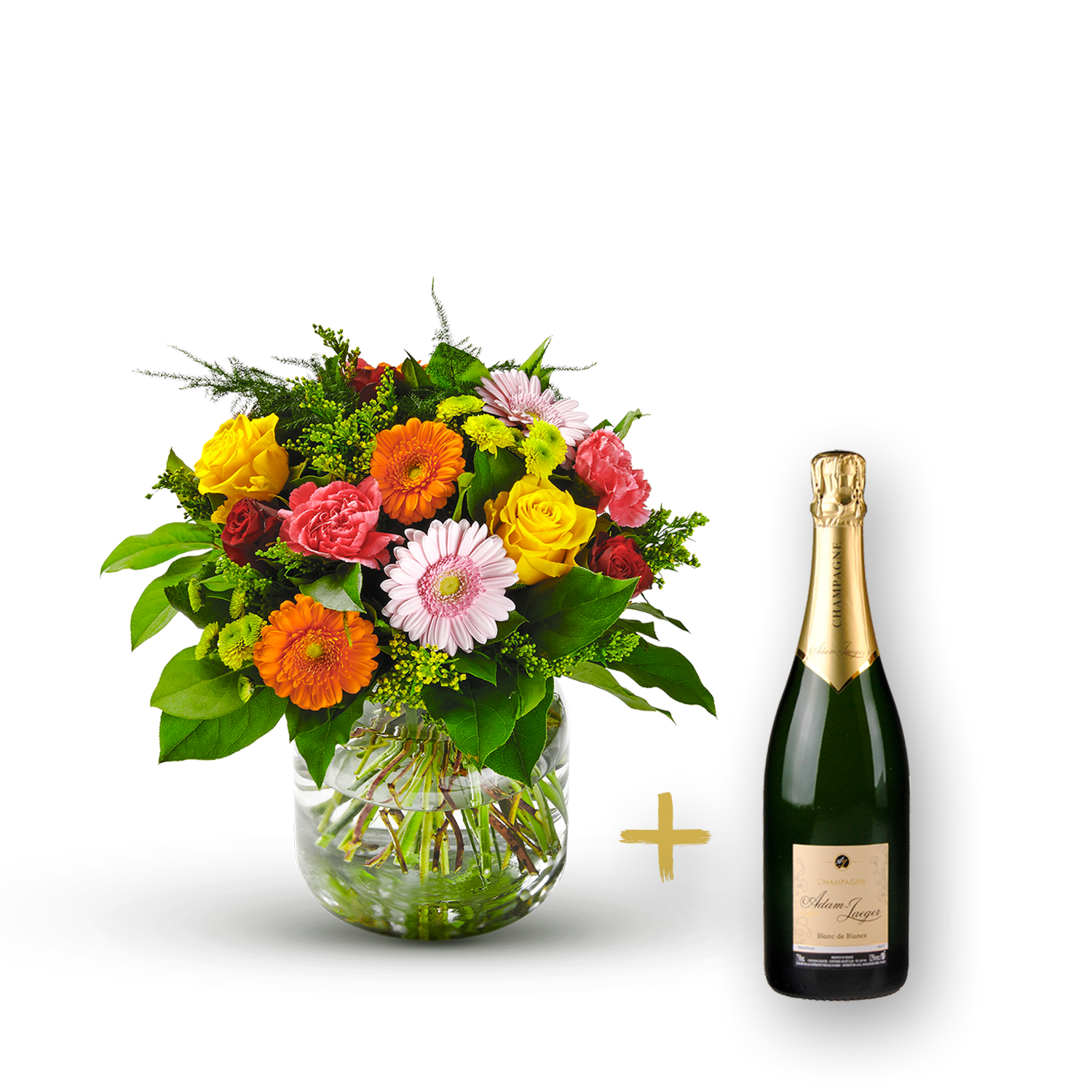 product image for Colorful bouquet with Champagne