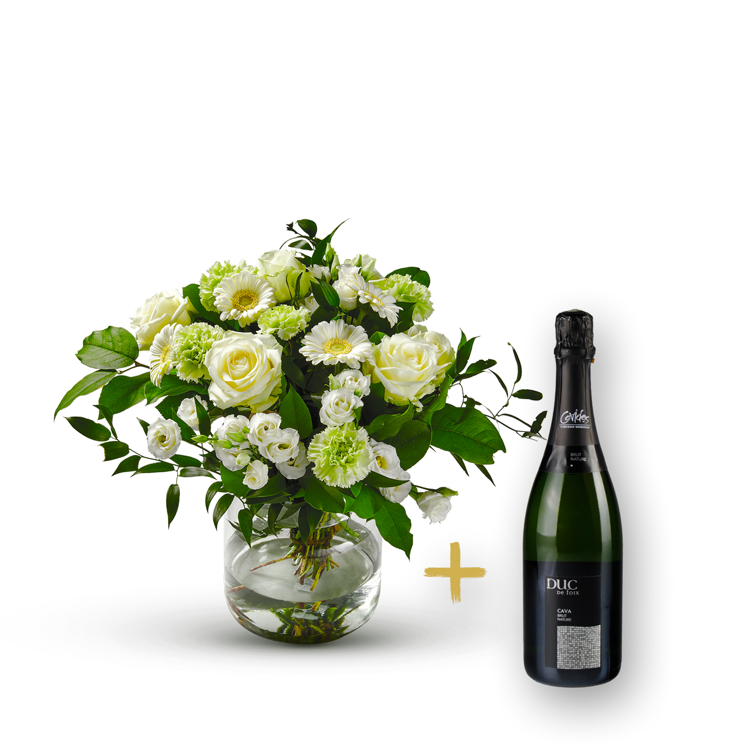 product image for Stylish white bouquet with Cava