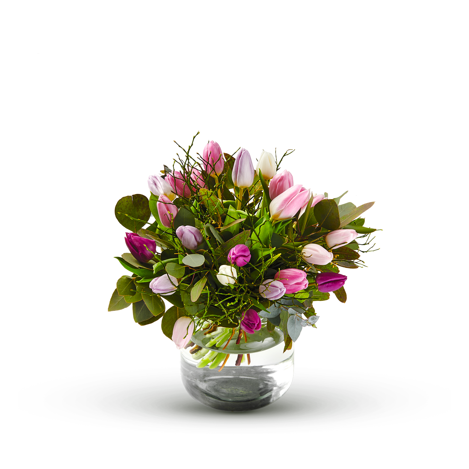 product image for Bouquet with tulips in pastel