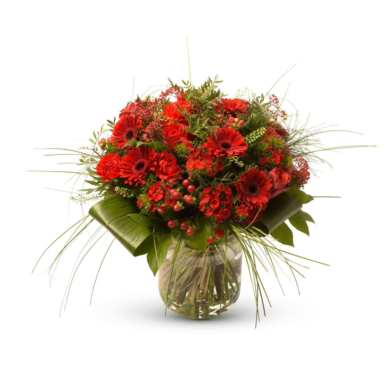 Stylish red bouquet