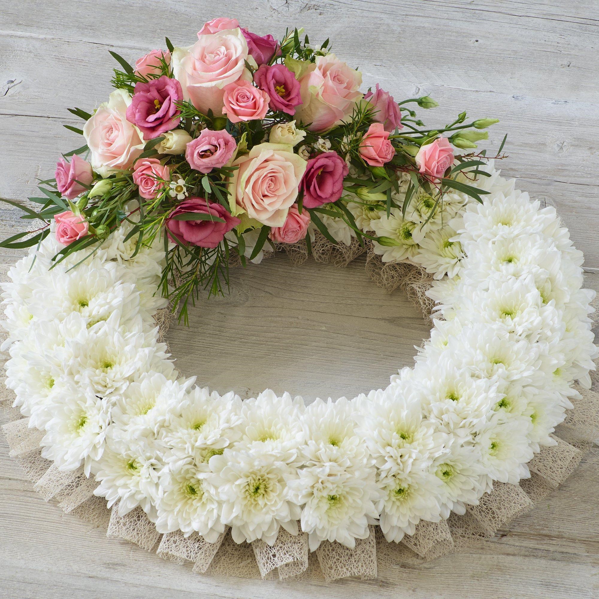 Extra Large Traditional Pink Wreath.