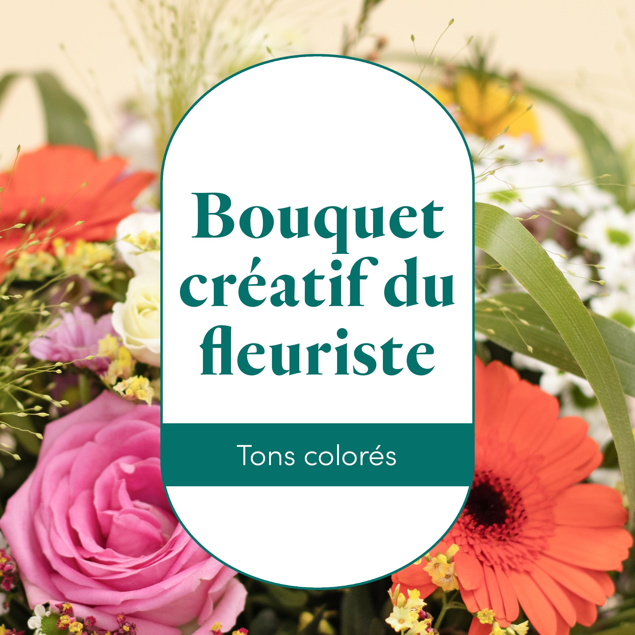 Florist creative bouquet - multicolored