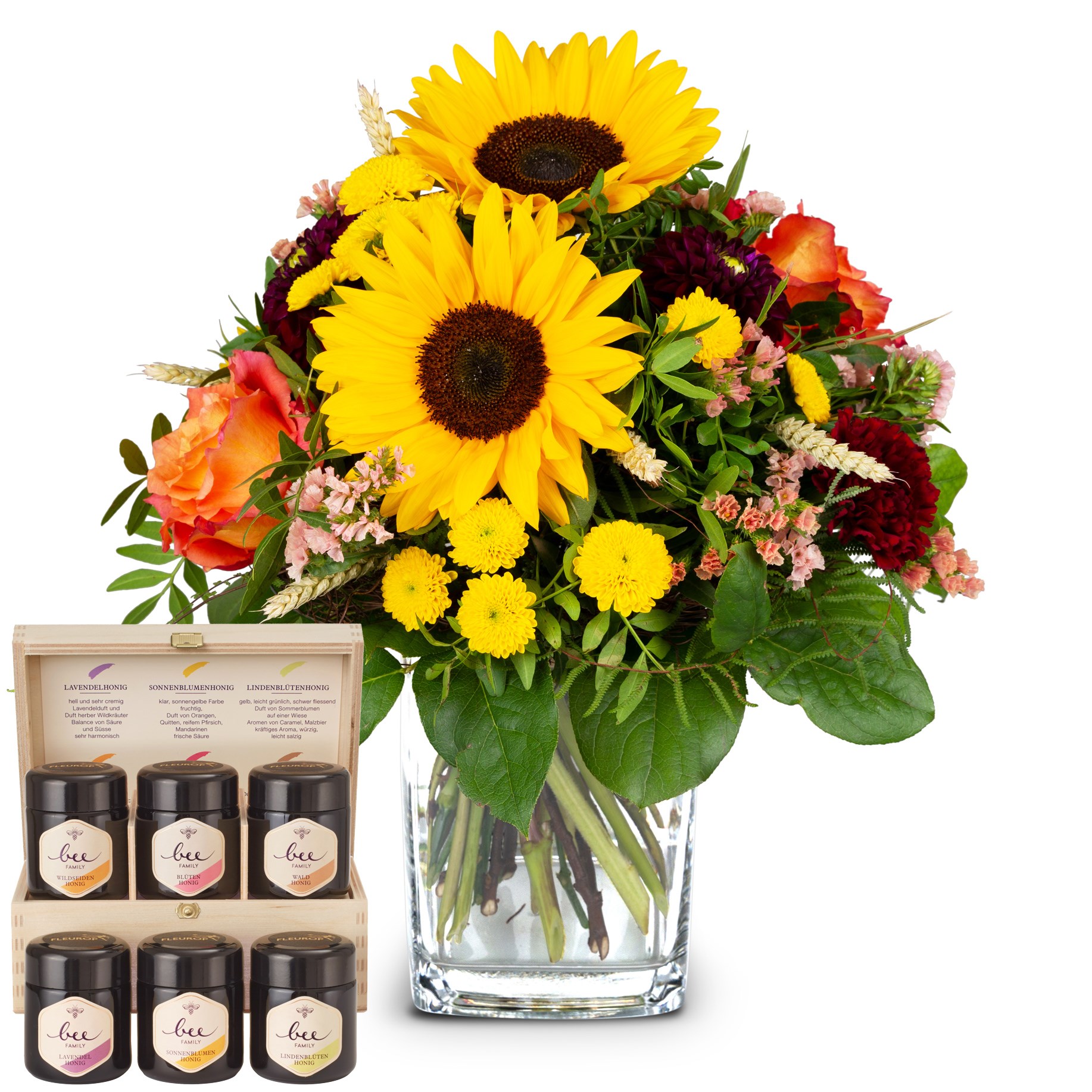 Top of Summer with Bee-Family honey gift set