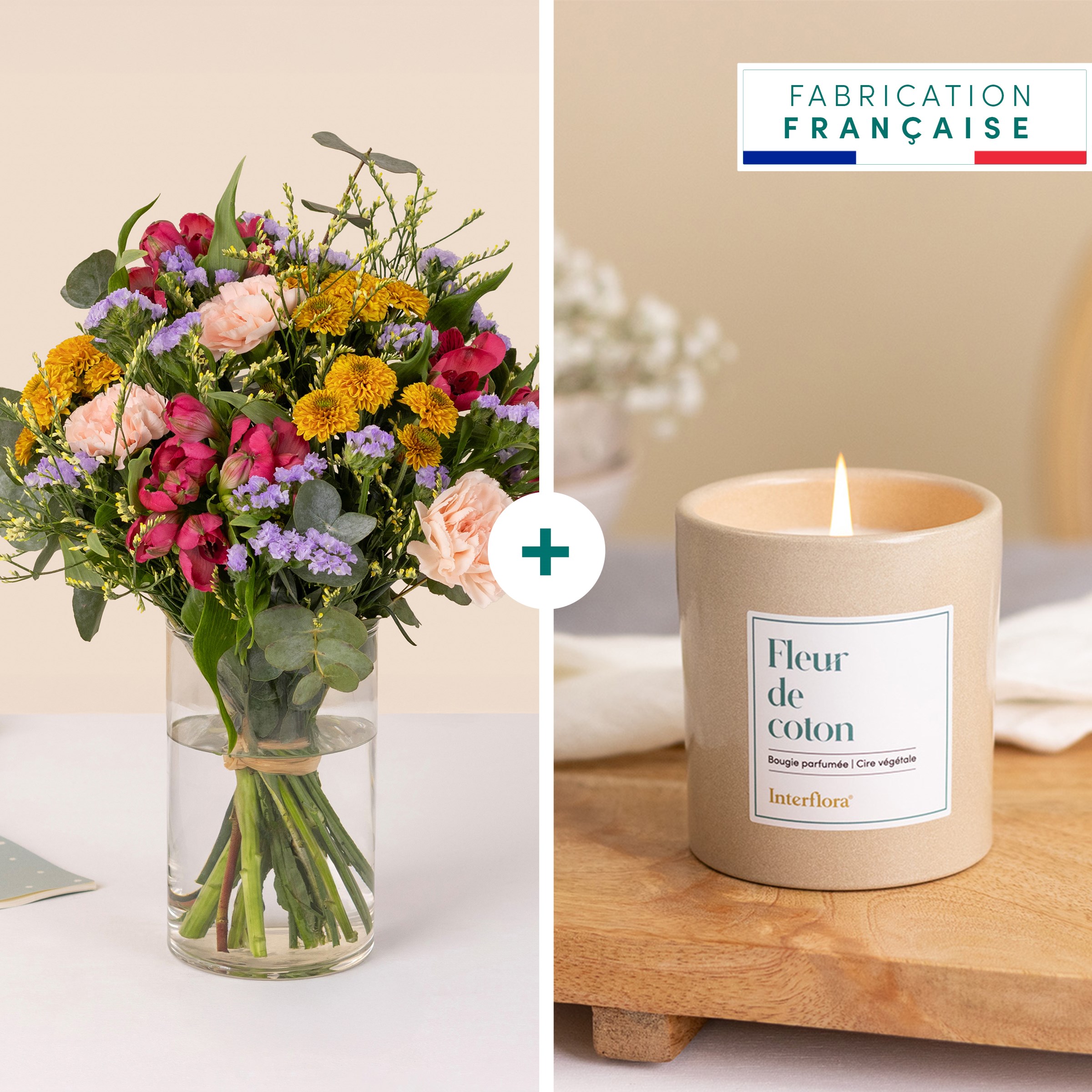 Colorful glow and candle - Eclat colore et bougie