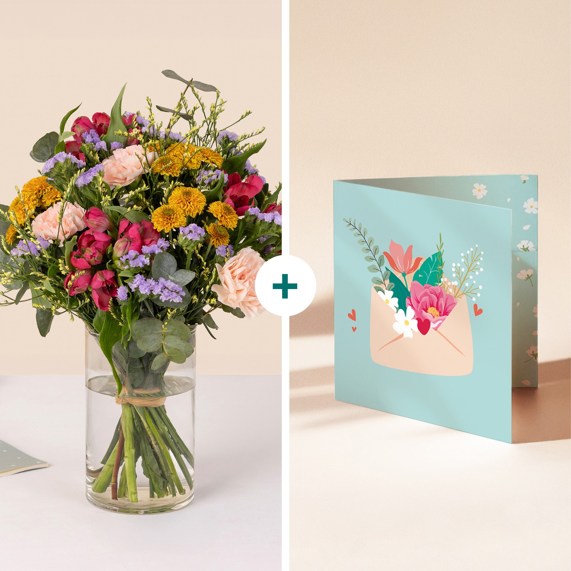 product image for Colorful glow with message card - Eclat colore