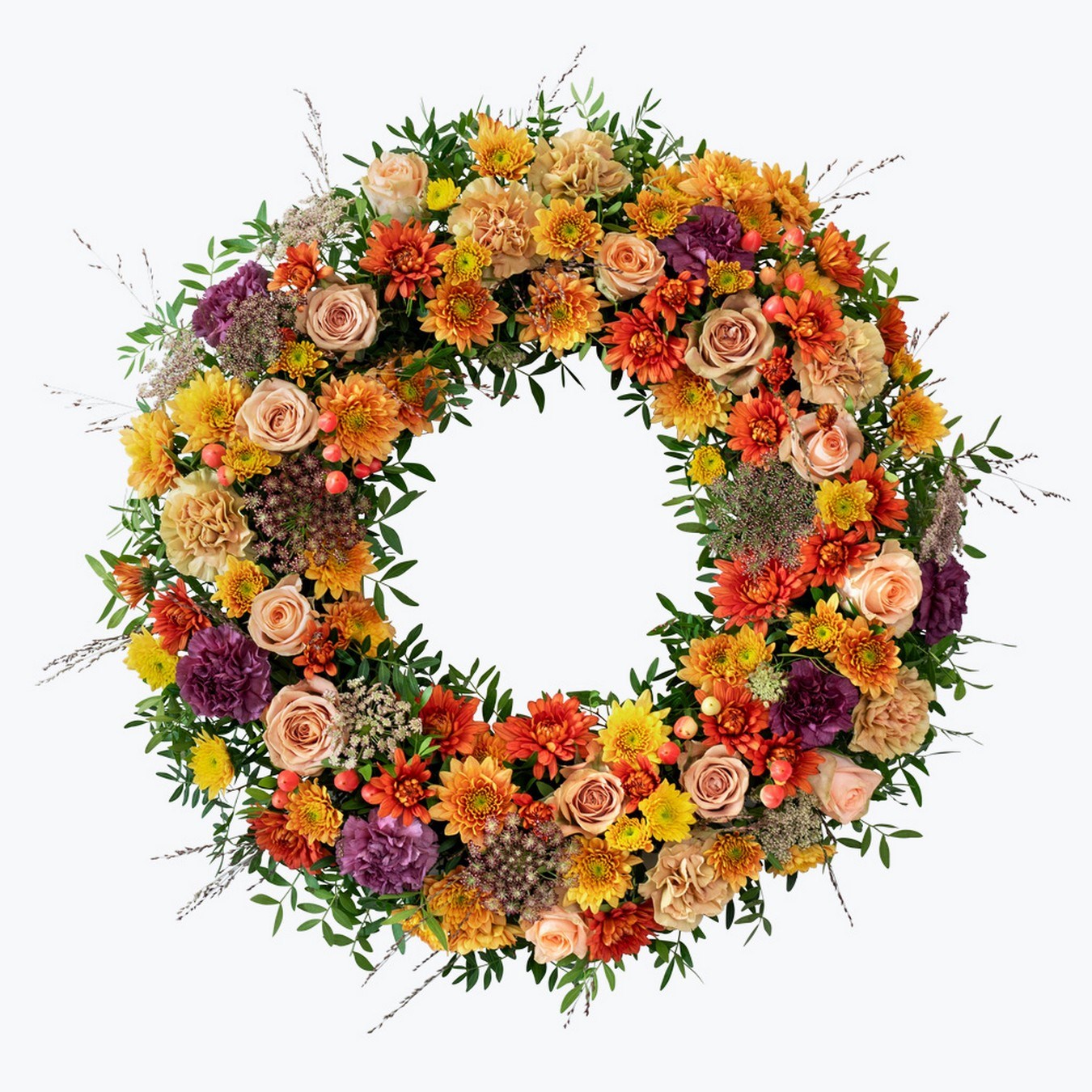 product image for Autumn Funeral Wreath 240441 w. ribbon, 240441NO
