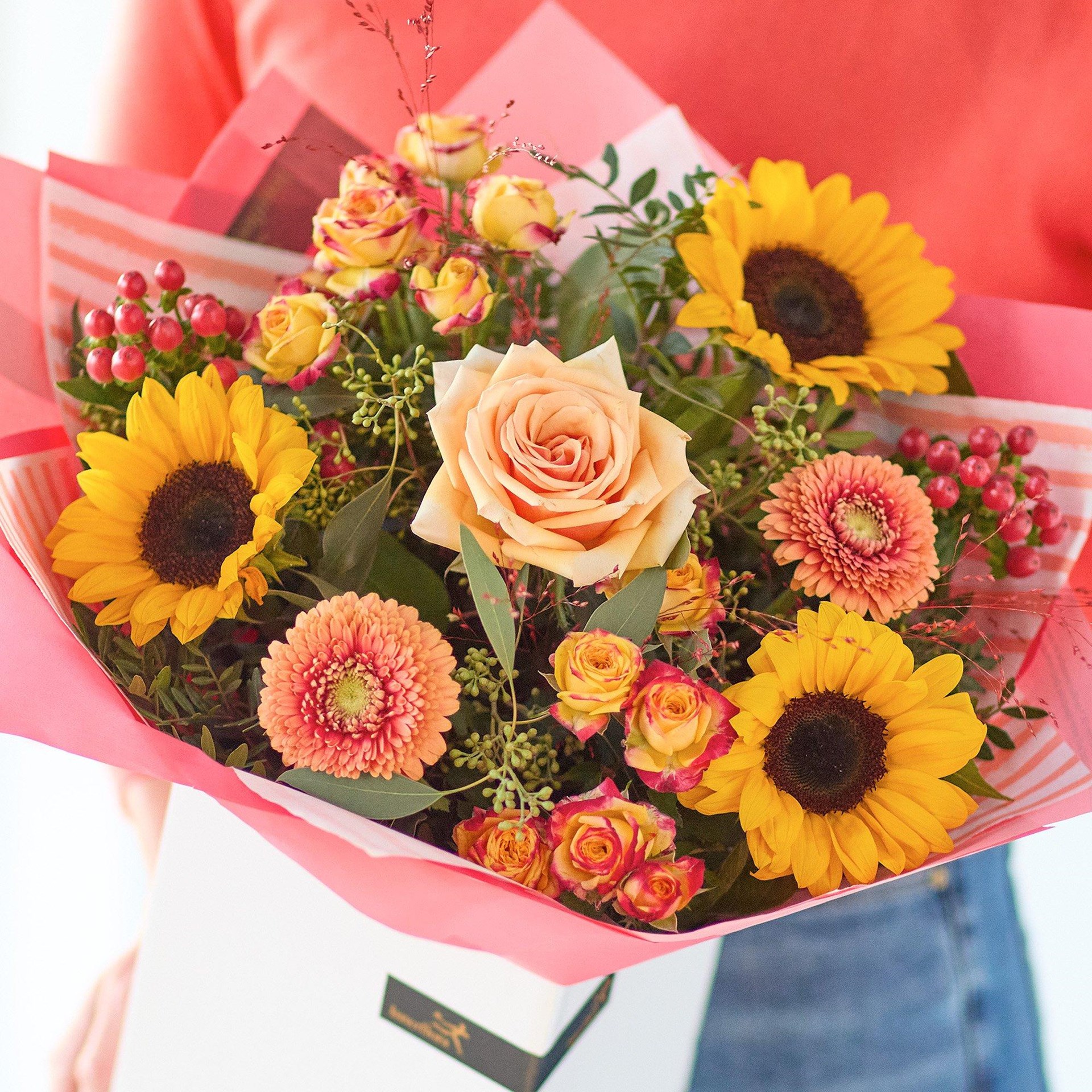 product image for Joyful Autumn Sunflower Bouquet.