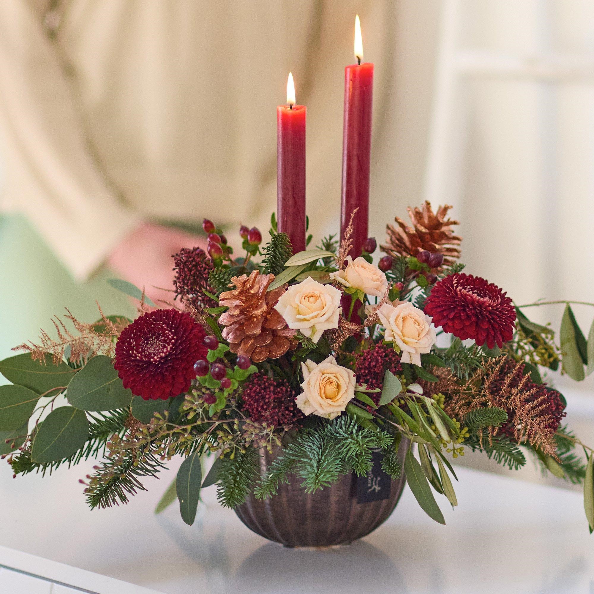 Luxury Christmas Candle Arrangement.