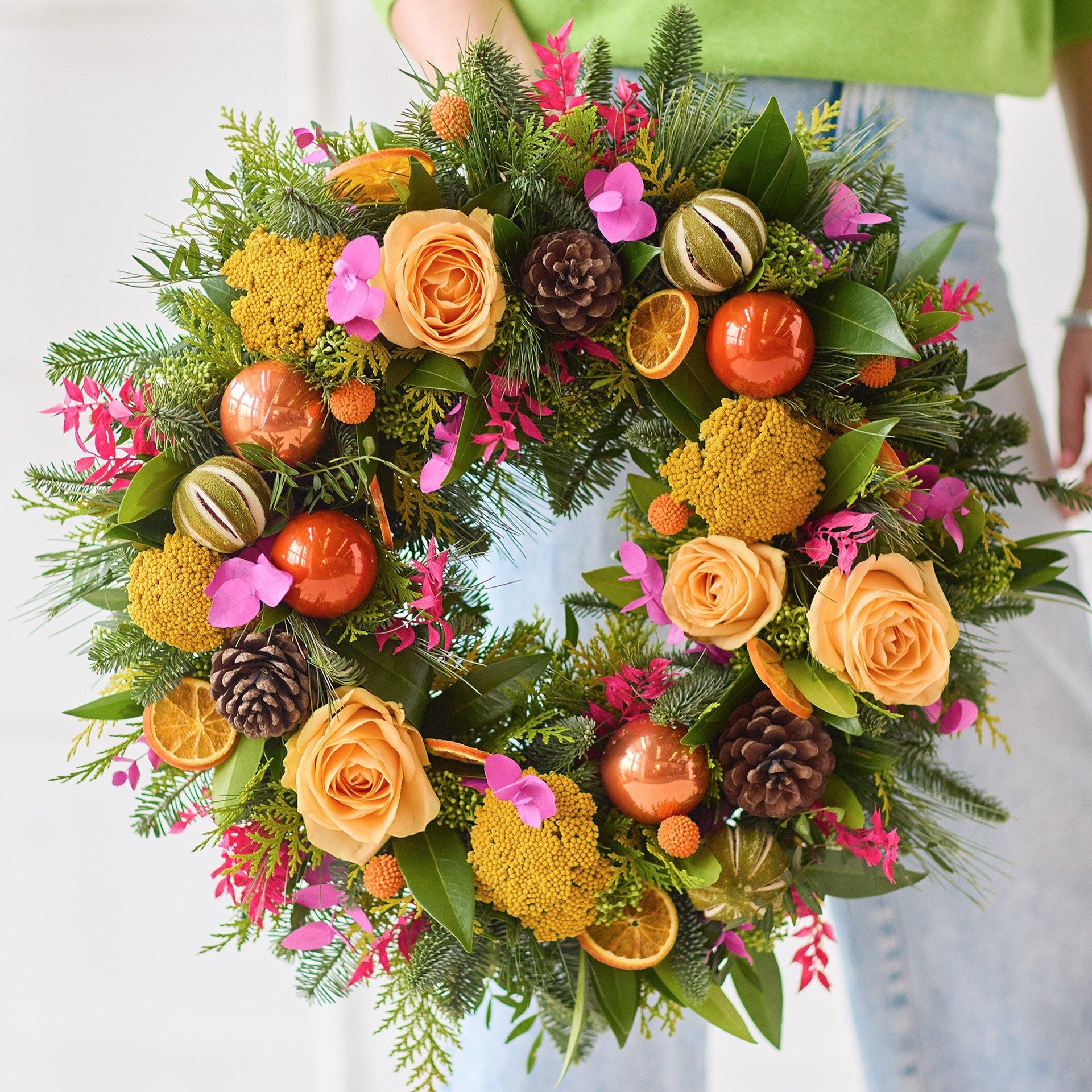 product image for Vibrant and Joyful Festive Wreath.