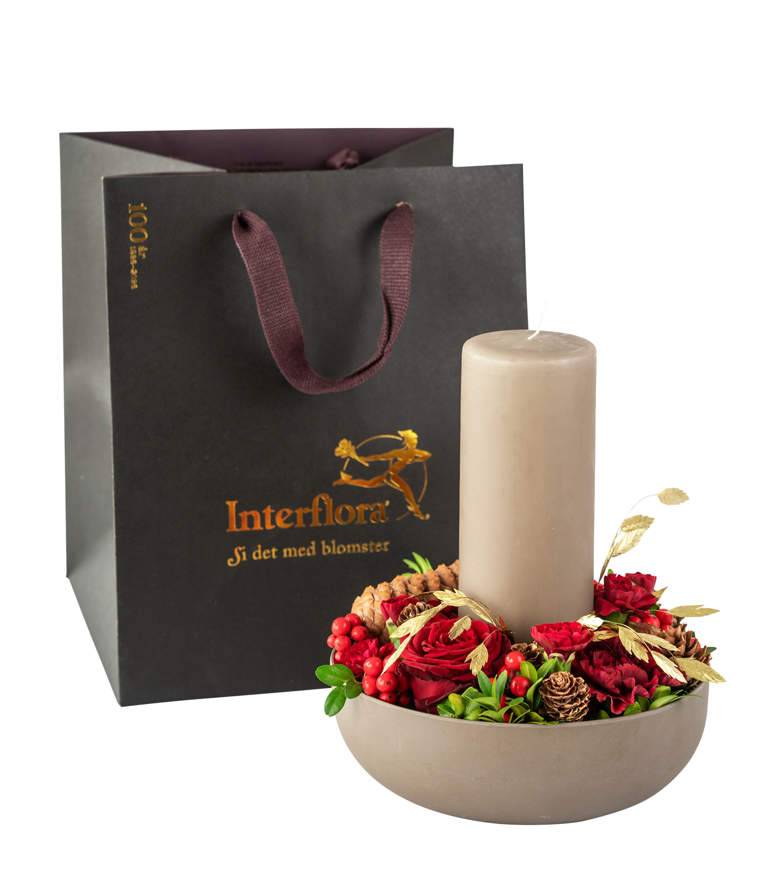 product image for Cozy Christmas Candle Red 910527