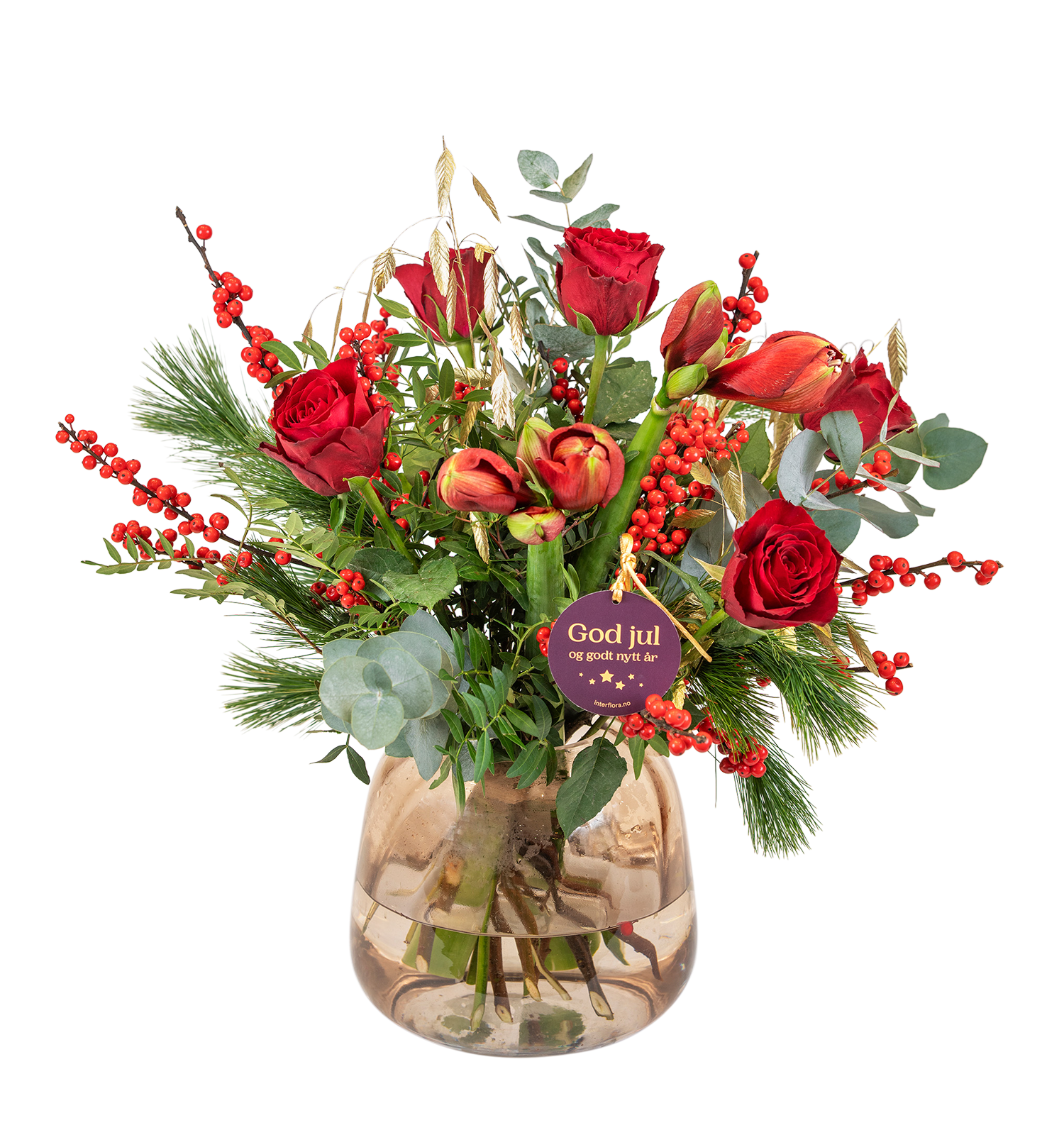 Classic Christmasbouquet Red Medium 240502