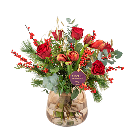 Classic Christmasbouquet Red Medium 240502