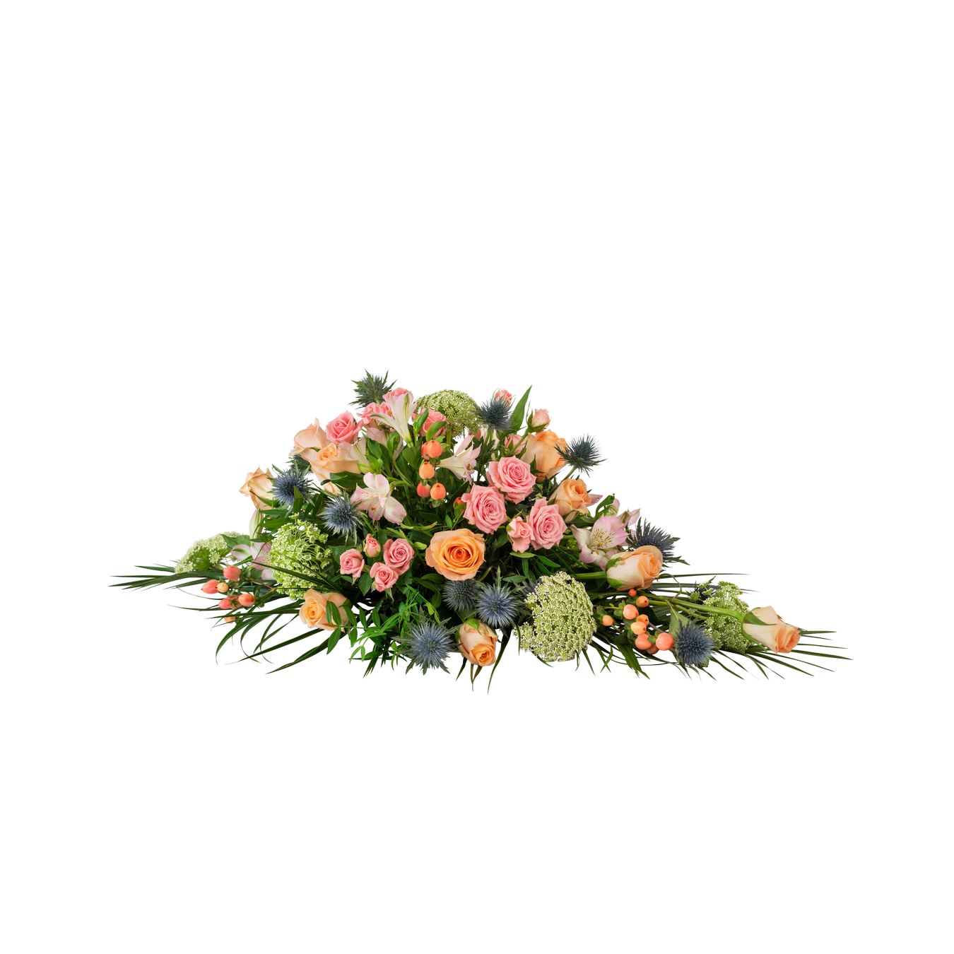 product image for Funeral Bouquet Medium Winter Spring Flowers W Ribbon 240169