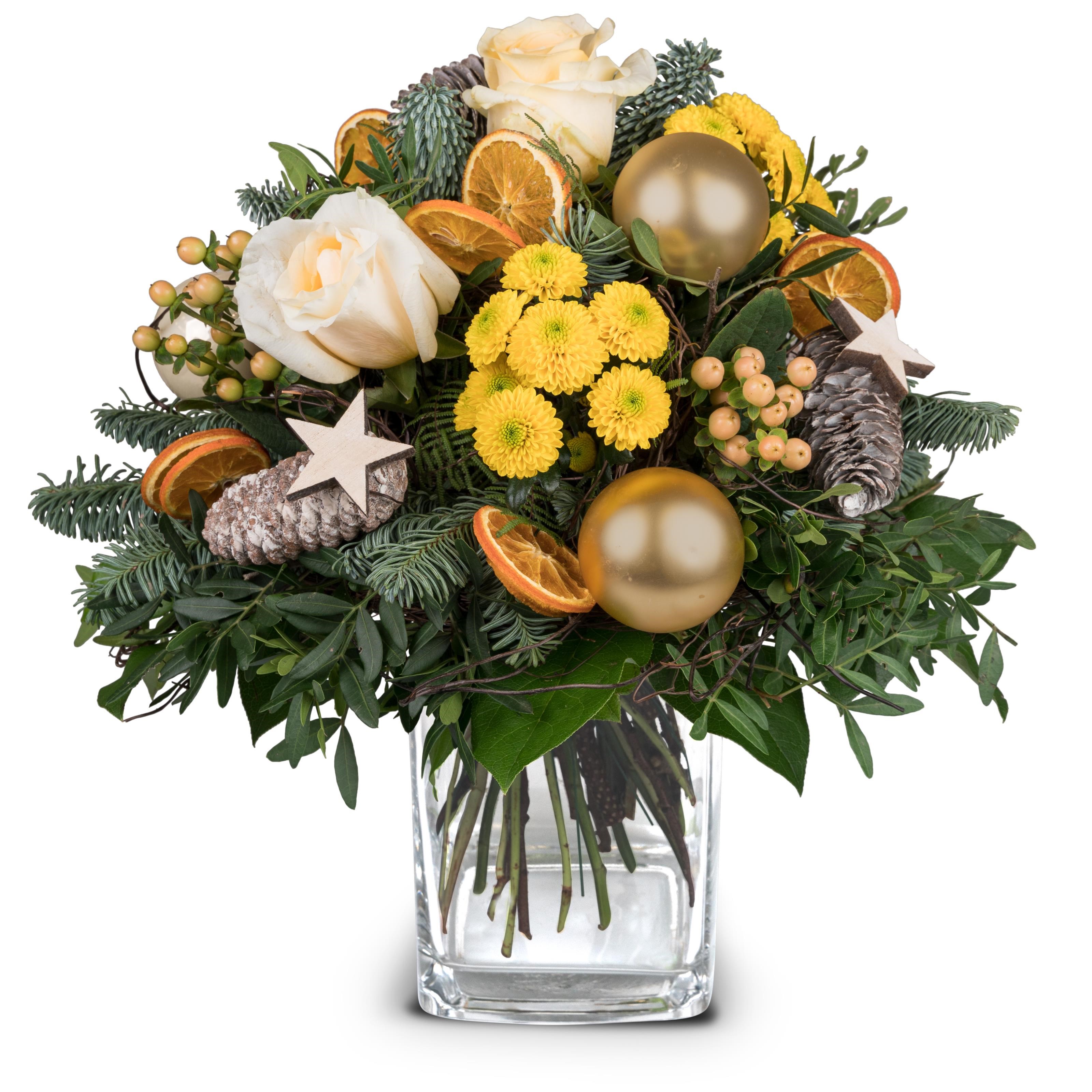Flower bouquet Golden Winter Joy