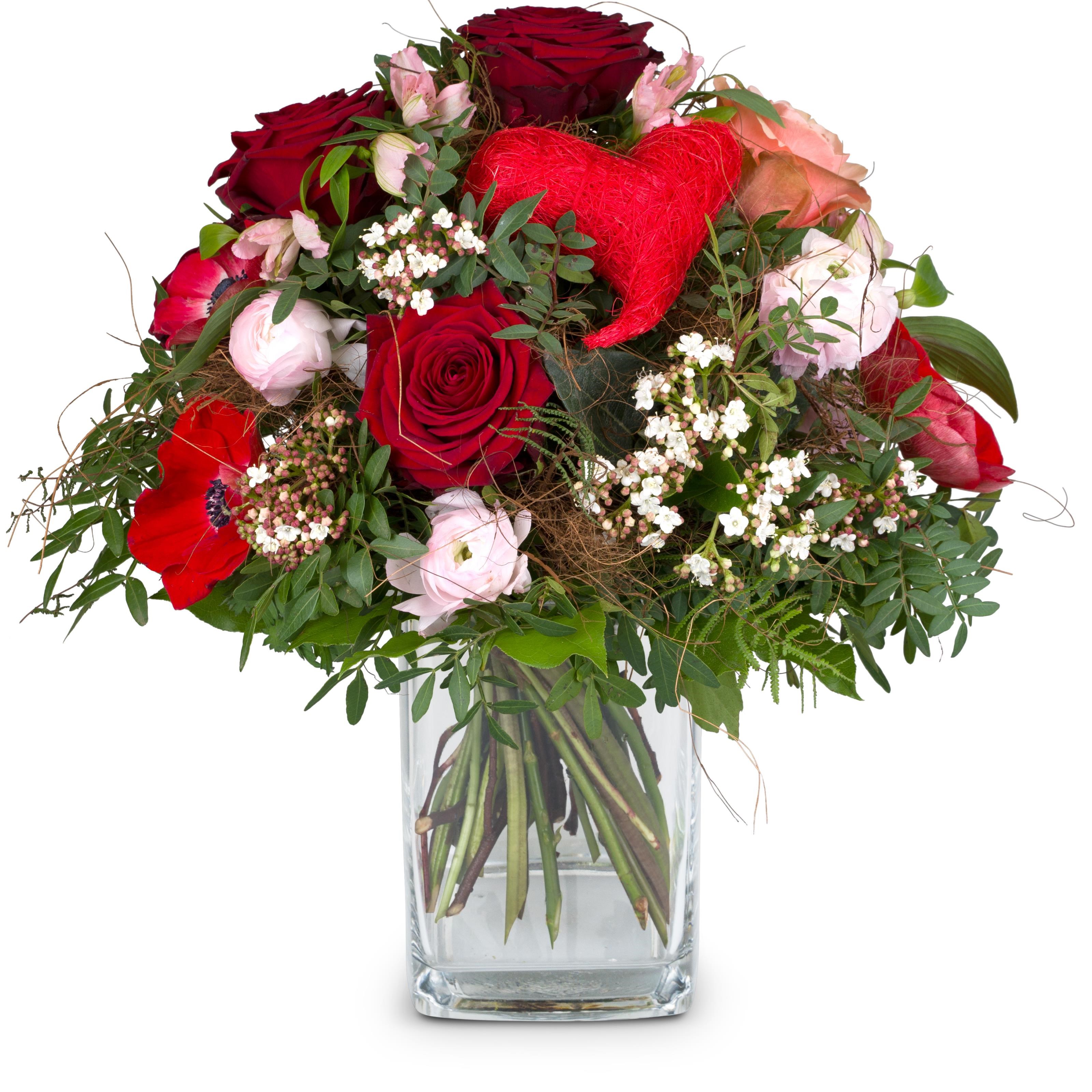 Fleurop Flower bouquet Valentine's Day with Red Roses