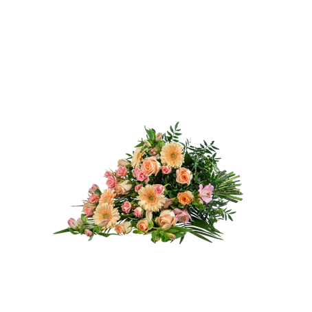 Funeral Bouquet  Pastels  w ribbon 248028