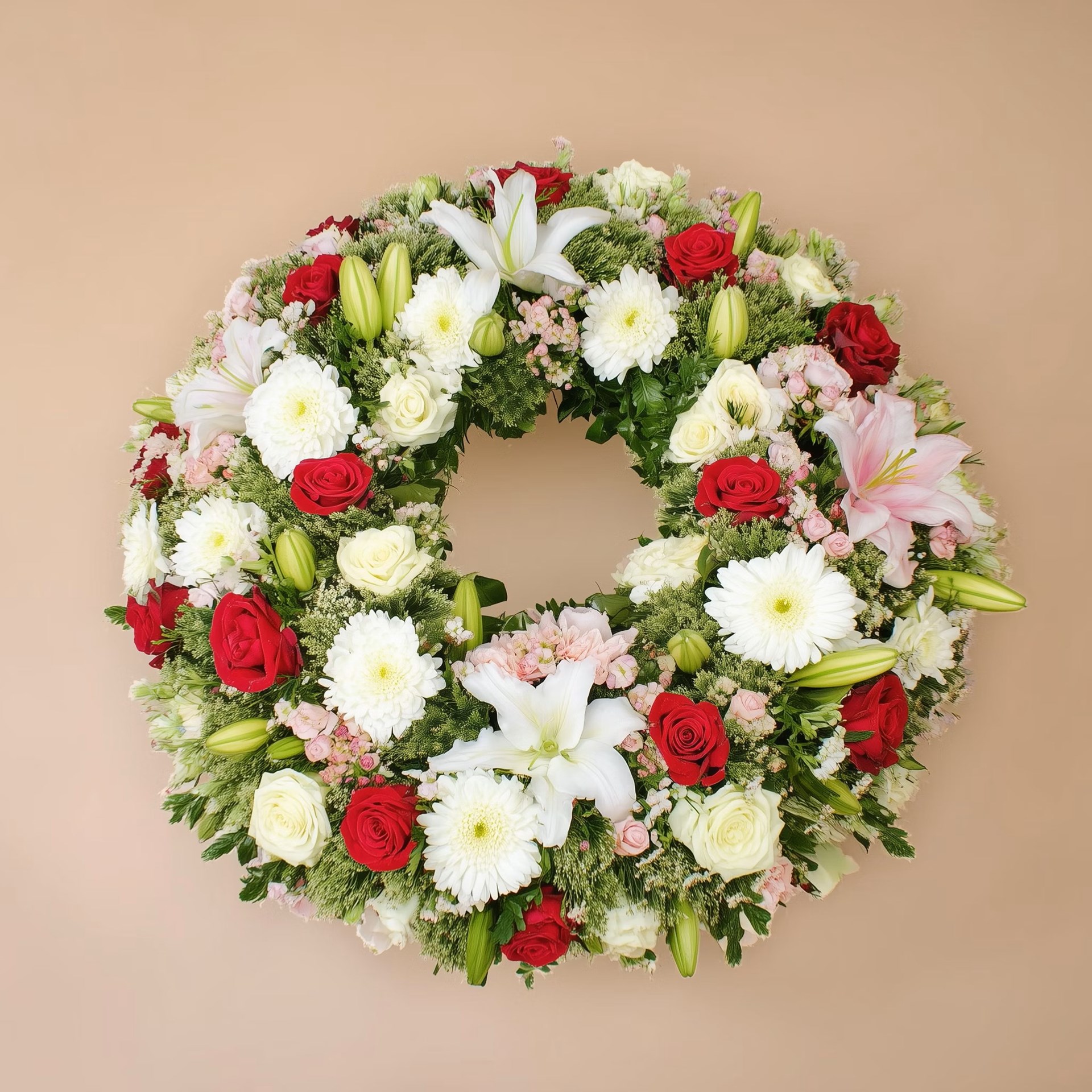 product image for White Premium funeral wreath